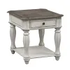 Liberty Furniture 244-OT-3PCS Liberty Furniture 244-OT-3PCS Magnolia Manor - 3 Piece Table Set (1 Cocktail 2 End Tables) - Antique White