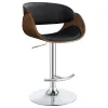 CoasterEssence 104965 Dana - Adjustable Bar Stool - Black And Chrome