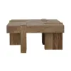 CoasterEssence 724138 Samira - Square Solid Wood Coffee Table - Natural Sheesham