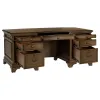 CoasterElevations 881281 Hartshill - 7-Drawer Executive Desk - Burnished Oak