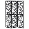 CoasterEveryday 900092 Nailan - 3-Panel Room Divider Folding Screen Open Mosaic - Black