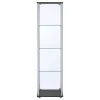 CoasterEveryday 950172 Bellatrix - 4-Shelf Clear Glass Curio Cabinet - Cappuccino