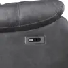 New Classic U2505-25P1-DGY New Classic U2505-25P1-DGY Morello - Console Loveseat With Power Footrest - Gray