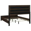 Coaster Fine Furniture 223441KE Welsley - Upholstered Eastern King Bed - Walnut