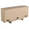 Coaster Fine Furniture 109385 Kailani - 4-Door Cane Sideboard Buffet Cabinet - Beige Oak
