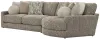 Jackson Furniture Industries 3145/63/96-28 Jackson Furniture Industries 3145/63/96-28 Turner - 2 Piece Sofa Cuddler With Right Side Facing Cuddler - Mushroom