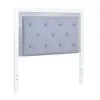 Liberty Furniture 781-BR17HU Liberty Furniture 781-BR17HU Reflections - Full Upholstered Panel Headboard With Lights - Pearl White