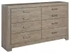 Ashley Furniture B070-31 Culverbach - Six Drawer Dresser - Gray