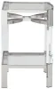 Ashley Furniture A4000334 Chaseton - Accent Table - Clear / Silver Finish