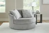 Ashley Furniture 5290621 Casselbury - Oversized Swivel Accent Chair - Cement