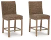 Ashley Furniture P749-130 Walton Bridge - Barstool (Set of 2) - Driftwood