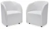 Ashley Furniture D821-02A Rowanbeck - Dining Upholstered Arm Chair (Set of 2) - Ivory