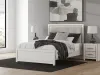 Ashley Furniture PCB3381B2 Zuraleus - Queen Upholstered Panel Platform Bed With Roll Slats - White
