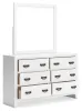 Ashley Furniture B427B1 Binterglen - Dresser And Mirror - White