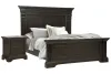 Pulaski Furniture P012-BR-K3-KIT1 Pulaski Furniture P012-BR-K3-KIT1 Caldwell - King Panel Bed With Nightstand - Smoked Molasses