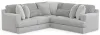Jackson Furniture Industries 3303/72/46-18 Jackson Furniture Industries 3303/72/46-18 Logan - 2 Piece Upholstered Sectional With Comfort Coil Seating And 8 Accent Pillows Included - Moonstruck