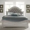 Liberty Furniture 244-BR-QUB Liberty Furniture 244-BR-QUB Magnolia Manor - Queen Upholstered Bed With Upholstered Footboard - Antique White