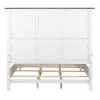 Liberty Furniture 417-BR-QPB Liberty Furniture 417-BR-QPB Allyson Park - Queen Panel Bed - Wirebrushed White / Charcoal