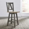 Liberty Furniture 62-B250324 Lindsey Farm - Counter Height Swivel Chair - Gray & Sandstone