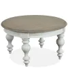 Riverside Furniture 38002 Jameson - Round Cocktail Table - White