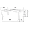 CoasterEveryday 107041 Coleman - Rectangular Dining Table - Rustic Golden Brown