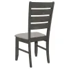 CoasterEveryday 102722GRY Dalila - Wood Dining Side Chair (Set of 2) - Dark Gray