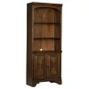CoasterElevations 881286 Hartshill - 3-Shelf Cabinet Bookcase - Burnished Oak