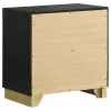 Coaster Fine Furniture 224782 Caraway - 2-Drawer Nightstand - Black
