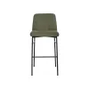 New Classic STH4023-BS-GRN Erik - Bar Chair With Black Metal Frame (Set of 2) - Green