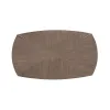 Liberty Furniture 754-OT1011 Harlow - Oval Cocktail Table - Sandstone & Satin Nickel