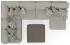Jackson Furniture Industries 3345/62/30/76/28-26 Jackson Furniture Industries 3345/62/30/76/28-26 Livingston - 3 Piece Sectional With Comfort Coil Seating, 9 Included Accent Pillows And 1 Included 45