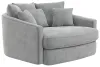 Jackson Furniture Industries 71009-1400/28 Jackson Furniture Industries 71009-1400/28 Matty - Round Accent Cuddle Chaise - Pewter