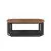 New Classic T3772-3P Decker - 3 Piece Occasional Set (1 Coffee & 2 End Tables) - Brown / Black