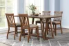 New Classic 45-D4115-D4C Putnam - Counter Table With 4 Chairs - Brown