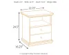 Ashley Furniture B138-91 Maribel - One Drawer Night Stand - Black