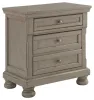 Ashley Furniture B733-92 Lettner - Two Drawer Night Stand - Light Gray