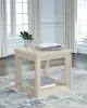 Ashley Furniture T791-2 Marxhart - Square End Table - Bisque