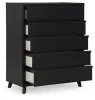 Ashley Furniture B1013/231/36/345/56/58/95/B100-14 Danziar - 7 Pc. - Dresser, Mirror, Chest, King Panel Bed - Black
