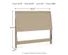 Ashley Furniture B1199-57 Cielden - Queen Panel Headboard - Two-Tone