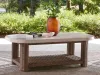 Ashley Furniture PCP610-701 Dolan Creek - Rectangular Cocktail Table - Beige / Brown