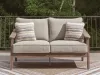 Ashley Furniture PCP428-835 Harmony Headlands - Loveseat With Cushion - Natural / Gray