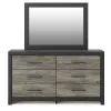Ashley Furniture PCB1118B1 Ashley Furniture PCB1118B1 Broachmyn - Dresser And Mirror - Black / Gray