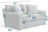 Jackson Furniture Industries 228802-1703/01-1682/26 Lindsey - Loveseat - Snow