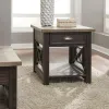 Liberty Furniture 422-OT1022 Heatherbrook - Drawer End Table - Charcoal & Ash