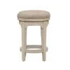 Liberty Furniture 498-OT9003 Morgan Creek - Console Swivel Stool - Antique White / Wirebrushed Tobacco Accents