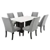 New Classic 40-1221-T Faust - Adjustable Table / Base & Top - White