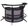 CoasterEssence 182135-S3 Dallas - 3 Piece Curved Freestanding Home Bar Cabinet - Black