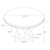 CoasterElevations 107891 Anchorage - Round Glass Top Dining Table - Chrome