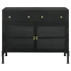 CoasterElevations 951761 Sadler - 2-Drawer Metal Accent Storage Cabinet - Matte Black