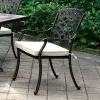 Furniture of America CM-OT2125-AC-4PK Charissa - Arm Chair (Set of 4) - Antique Black / Beige